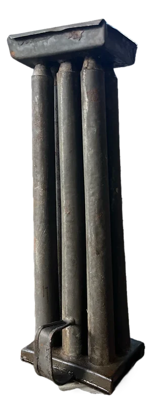 Antique 19th Century Tin Taper Candle Mold – 6 Tubes