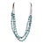Late 20th Century Turquoise Shell Hieshi Beaded Multi Strand Necklace For Sale