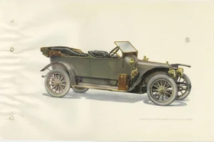 Panhard et Levassor Torpedo Car, 1914, Paper