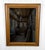 Antique Traditional Oak Floral Embossed Frame Wall Mirror - 26x32 For Sale - Image 4 of 9