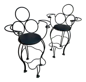Iron Loop Throne Barstools
