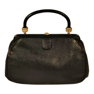 Bienen-Davis Black Leather Vintage Purse