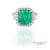 Emerald and Diamond Ring Metal Type: 18k Gold, White Gold Total Item Weight: 8.9 Grams Ring Size: 6 (Resizable)...