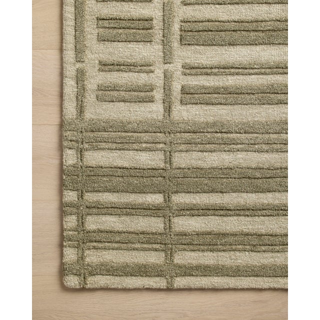 2020s Chris Loves Julia x Loloi Bradley Sage / Olive 8'-6" x 11'-6" Area Rug For Sale - Image 5 of 6