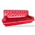 Vintage Three-Seater Sofa in Red Leather For Sale - Image 4 of 10
