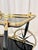 Art Deco Brass and Black Glass Serving Bar Trolley, 1950s For Sale - Image 17 of 18