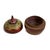 Authentic vintage wood tikka box from India painted with traditional ring designs. Beautiful worn patina. These beautiful...