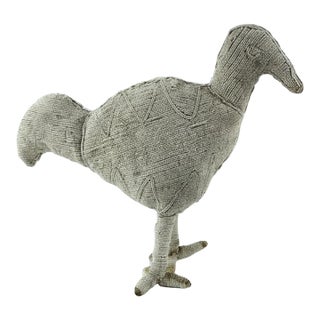 Early 20th Century Yoruba Beaded White Chicken Nigeria For Sale