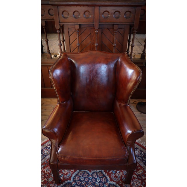 Halo Lincoln Club Armchair in Cigar Leather from Timothy Oulton, 2010s For Sale - Image 12 of 18
