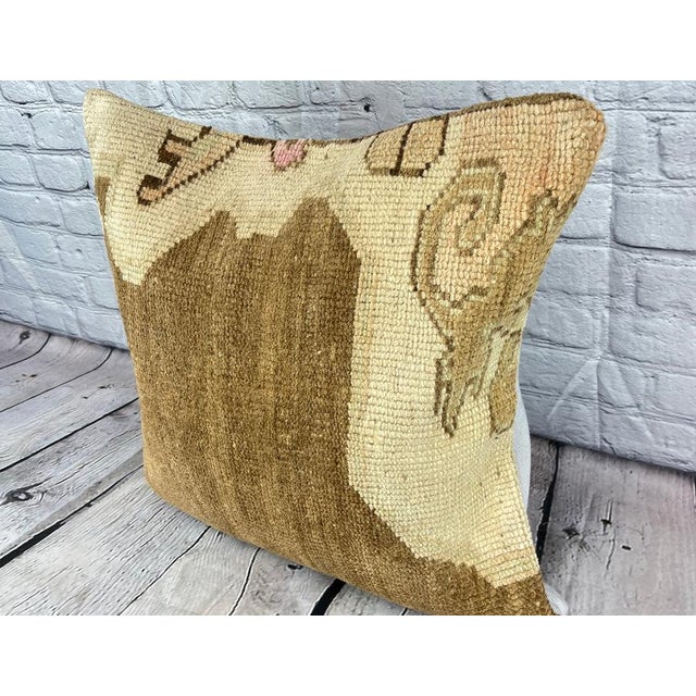 Vintage Pillow Case Turkish Rug Pillow Decorative Rug Pillow Dry cleaning only. PILLOW INSERT IS NOT INCLUDED