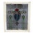 Frank Lloyd Wright Style Arts & Crafts Leaded Stained Glass Windo C1920 For Sale