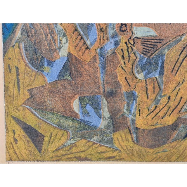 Piet Koenen, Modern Surrealist Composition, Silkscreen & Mixed Media, 1990s For Sale - Image 10 of 13