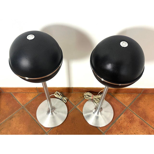 1970s Vintage Black Audiorama 4000 Speakers from Grundig, 1970s, Germany, 1972, Set of 2 For Sale - Image 5 of 11