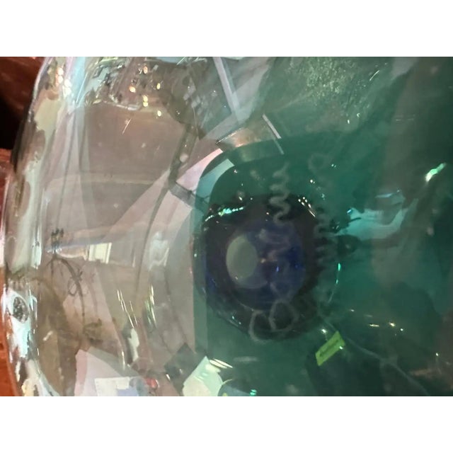 Modern 1960s Modernist Murano Glass Incalmo Vase by Alfredo Barbini For Sale - Image 3 of 12