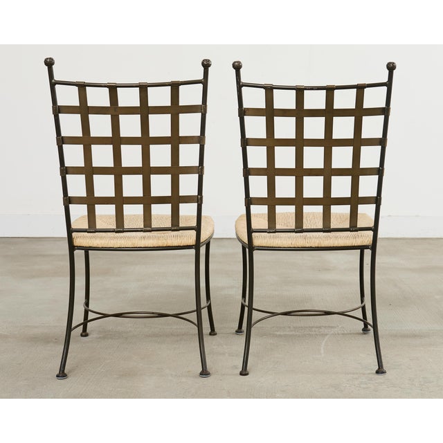 Set of Four Papperzini Style Amalfi Iron Garden Chairs For Sale - Image 18 of 18