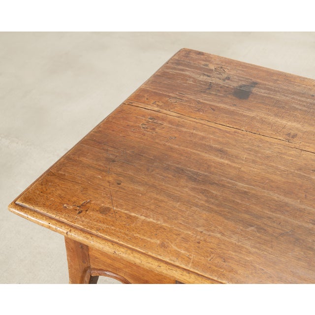 18th Century Country French Provincial Walnut Writing Desk For Sale In Sacramento - Image 6 of 18