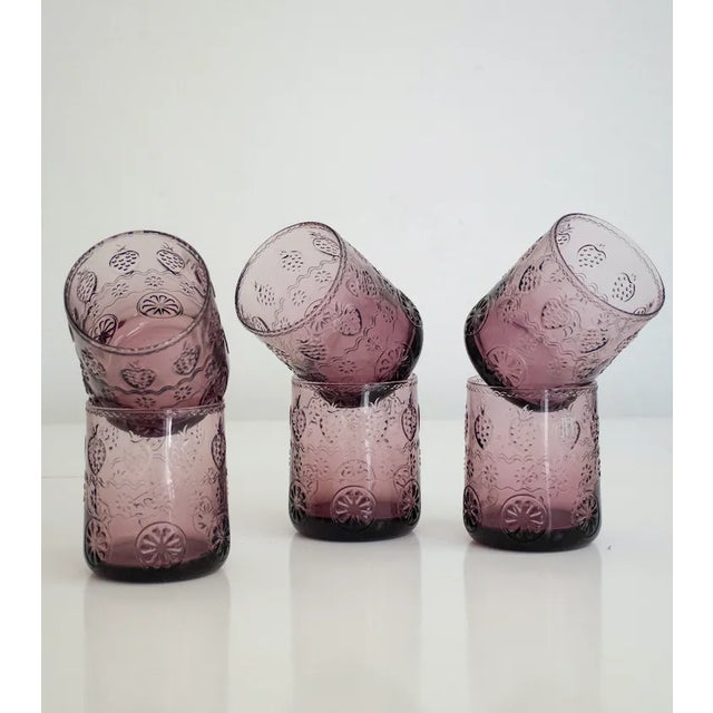 Art Deco Murano Glasses by Mariana Iskra, Set of 6 For Sale - Image 6 of 10