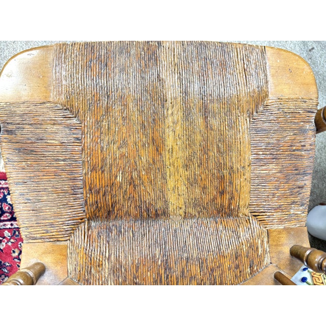 Wood Mid 20th Century Barnard & Simonds Co Wood Windsor Rocking Chair For Sale - Image 7 of 12