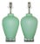 Vintage Murano Satin Glass Lamps Green For Sale - Image 9 of 9