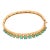Vintage Turquoise 14k Yellow Gold Bangle For Sale