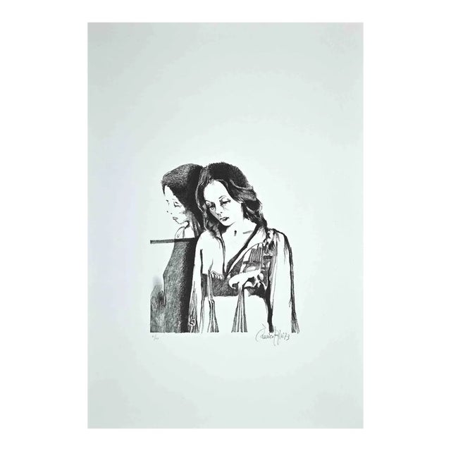 Enrico Borghi, The Woman, 1973, Original Lithograph For Sale
