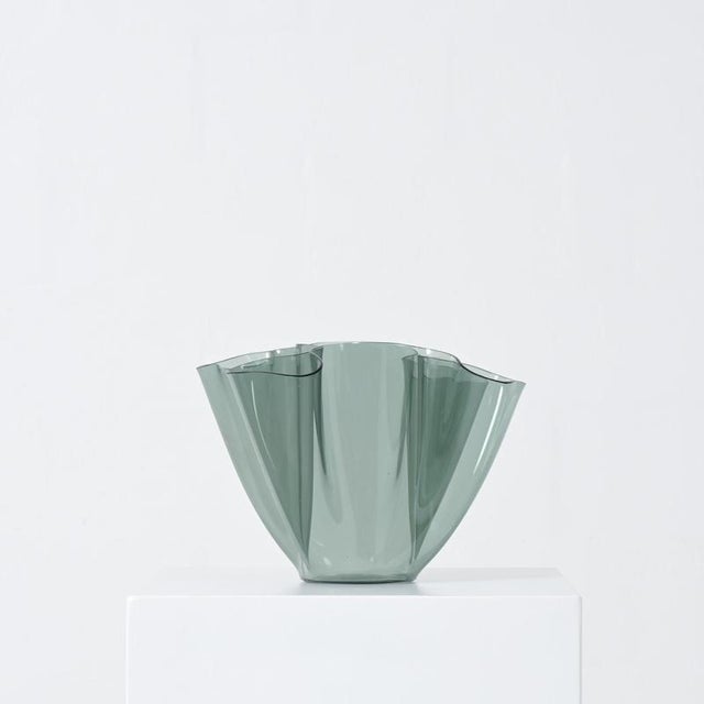 Glass Cartoccio Vase by Pietro Chiesa for Fontana Arte, 1970s For Sale - Image 6 of 18