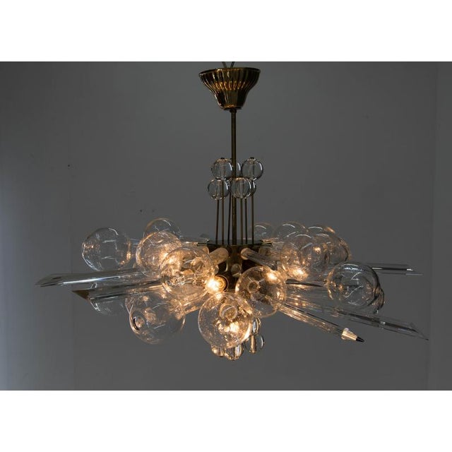 Art and Design Chandelier attributed to Rene Roubicek, 1960s For Sale - Image 12 of 18