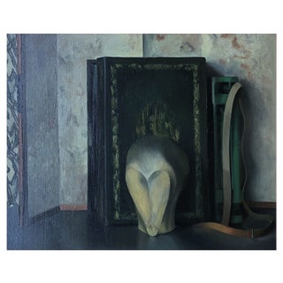 Raoul Bovy-Lysberg, Sculpture, boîte et sacoche, 1943, Oil on Canvas For Sale