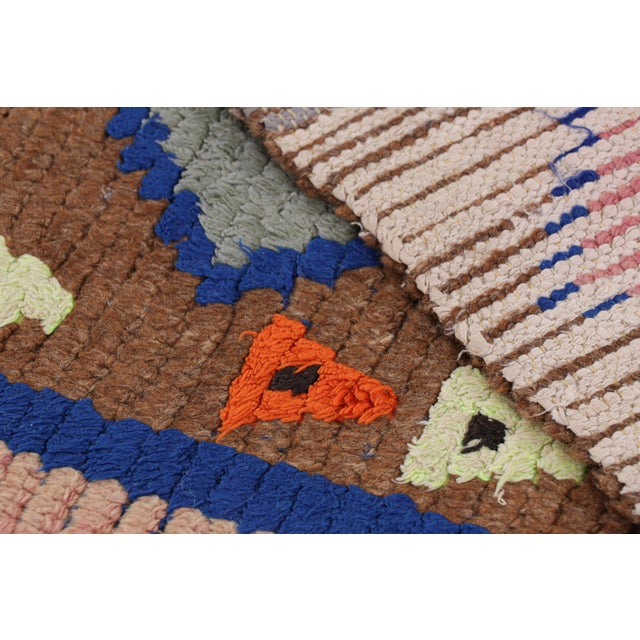 Textile Vintage Moroccan Runner With Polychromatic Geometric Patterns, From Rug & Kilim For Sale - Image 7 of 7