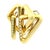 Metal 1980s Italian 18k Gold and Diamond Geometric Earrings, Pair For Sale - Image 7 of 10