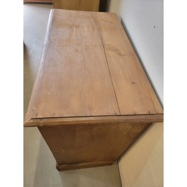 Antique Pine Two Over Two Chest of Drawers From England For Sale - Image 6 of 14