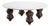 Bohemian Bronze Mace Finial Cocktail Table Carrara Marble Top For Sale