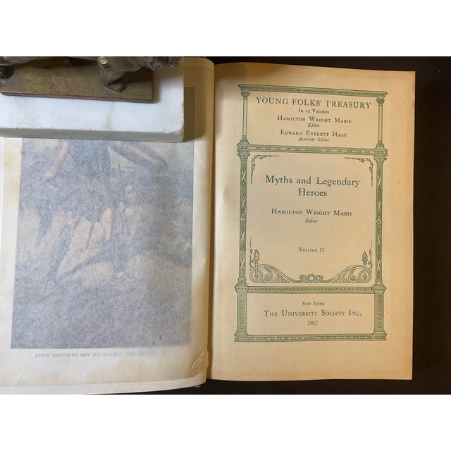 1910s A Pair of the Young Folks Treasury Volume I & Ii; Circa 1917 - Set of 2 For Sale - Image 5 of 15