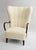 Mid-Century Modern 1960s Danish Lambswool Wingback Lounge Chair Attributed to Alfred Christensen For Sale - Image 3 of 4