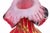 2000 - 2009 Essie Zareh Signed Baijan Art Glass Jack in Pulpit Vase 17.75" Red Gold Mint For Sale - Image 5 of 7