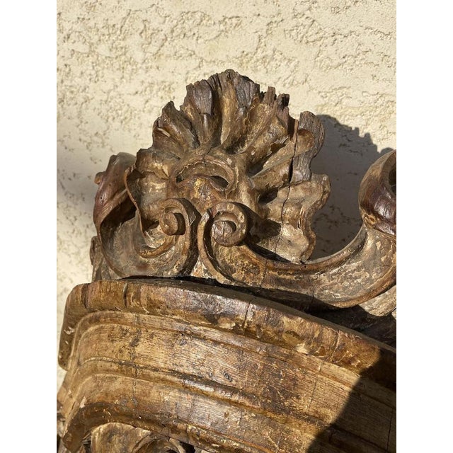 17th Century Carved Wooden Throne Canopy For Sale - Image 5 of 13