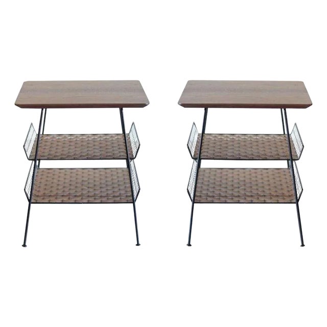 Industrial Set of End Tables by Tony Paul, C. 1960s For Sale