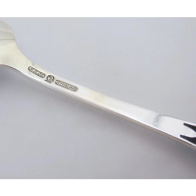 Sterling Silver Plique-a-Jour Enamel Flatware Trio For Sale - Image 9 of 10
