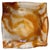 Metal 1970s Mazzega Amber & Clear Murano Glass Wall Sconce or Flush Mount For Sale - Image 7 of 9