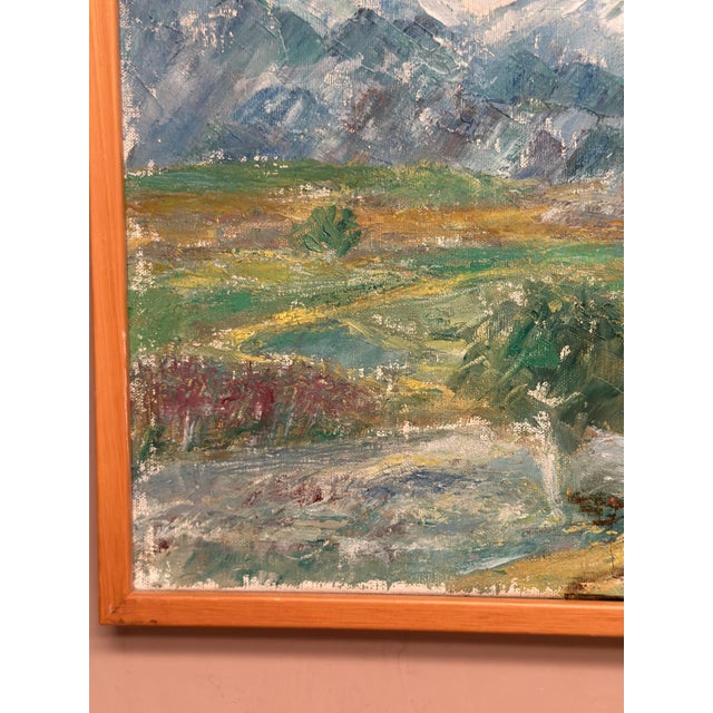 S. Högfeldt, Landscape, 1950s, Oil on Canvas, Framed For Sale - Image 7 of 18