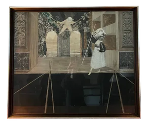 Stage Set Design, 20th Century, Collage, Framed