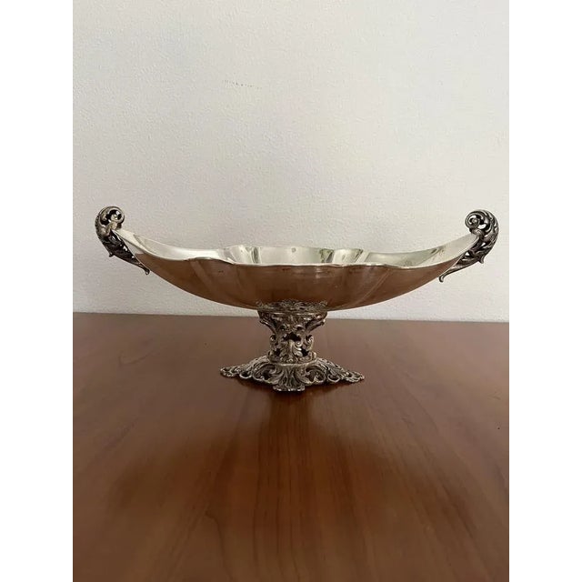 Gray Italian Jatta Centerpiece in 800 Silver, 1980 For Sale - Image 8 of 10