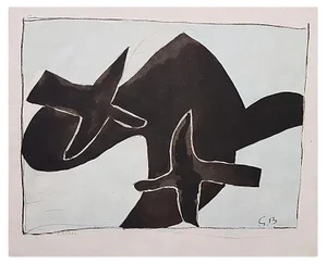 The Black Birds - Original Lithograph After Georges Braque - 1958 1958