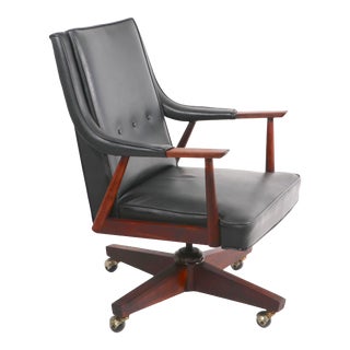 Swivel Tilt Desk Chair After Hvidt For Sale
