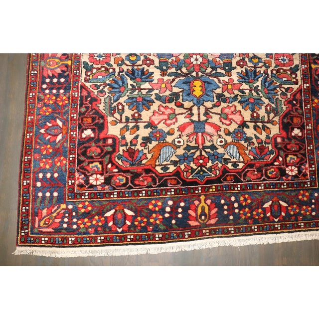 Antique Zabihi Collection Jewel Toned Persian Bakhtiari Rug - A Pair - 4'9" x 7' For Sale In New York - Image 6 of 8
