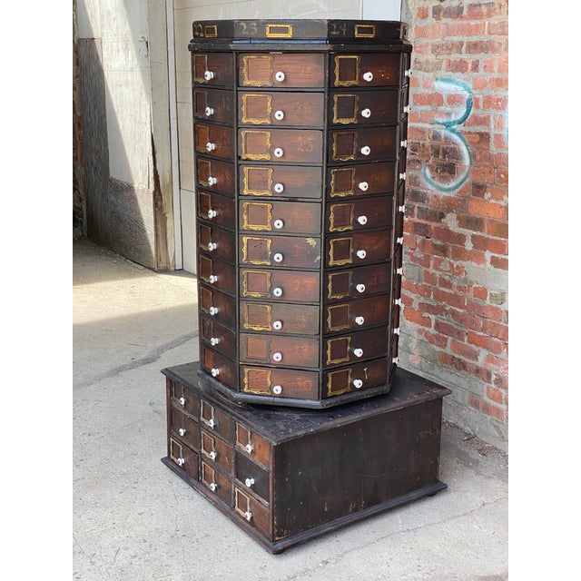 Industrial 98 Drawer Revolving Hardware Chairish