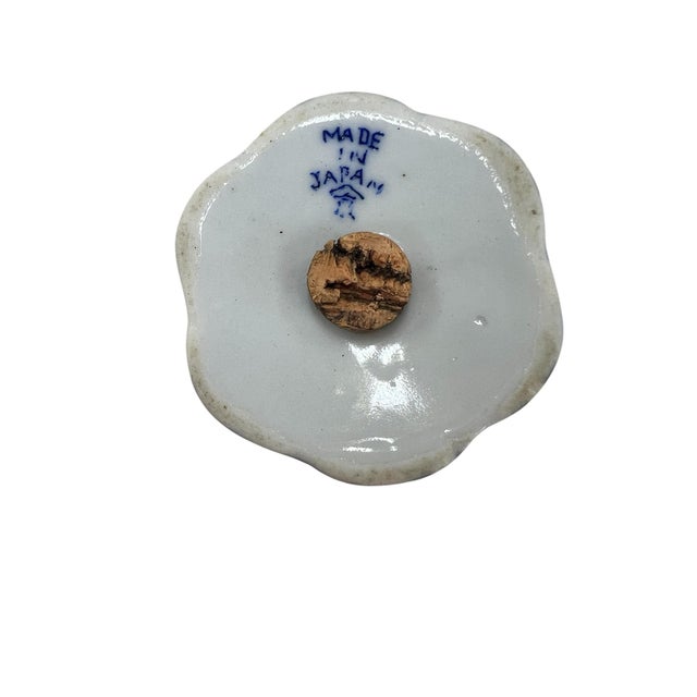 Mid 20th Century Mid Century Rising Phoenix Blue / White Single Salt or Pepper Shaker, Japan For Sale - Image 5 of 5