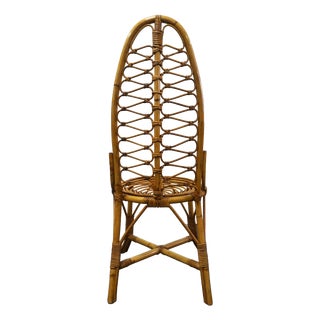 Mid-Century Bamboo Chair, 1960s For Sale