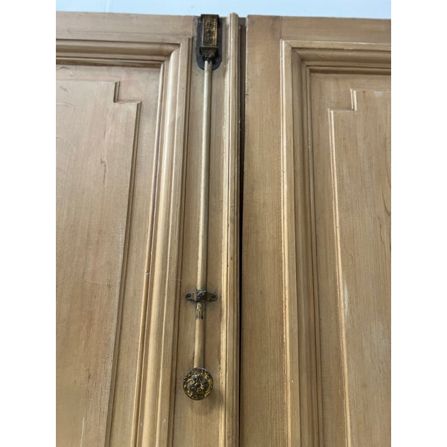 2000 - 2009 Haussmannian Double Passage Doors in Patinated Oak, 1800s, Set of 2 For Sale - Image 5 of 18