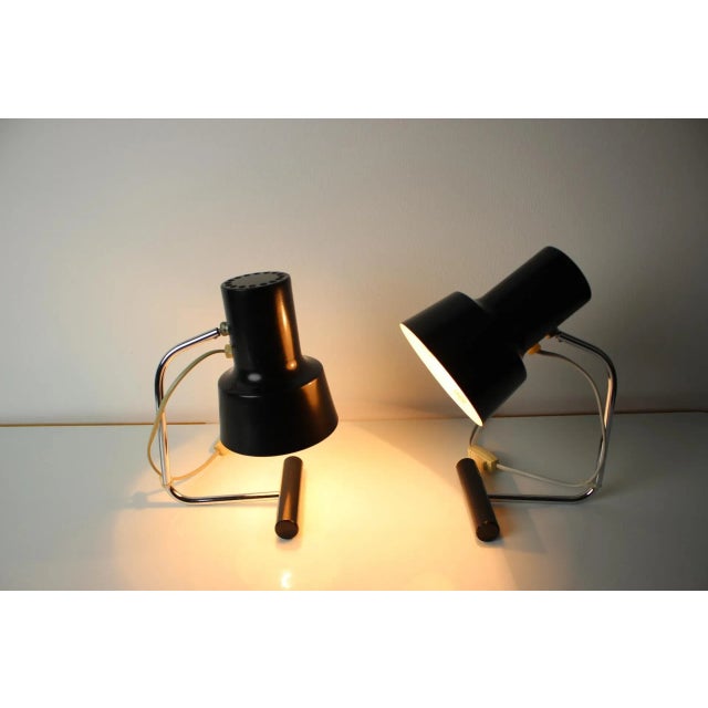 Metal Mid-Century Table Lamps by Josef Hurka for Napako, 1970s, Set of 2 For Sale - Image 7 of 12